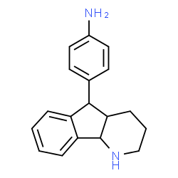 5-(4-aminophenyl)-2,3,4,4a,5,9b-hexahydro-1H-indeno(1,2-b)pyridine structure