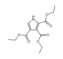 2,3,4-tri(ethoxycarbonyl)pyrrole结构式