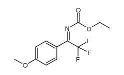 ethyl 2,2,2-trifluoro-1-(4-methoxyphenyl)ethylidenecarbamate结构式