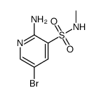 2-amino-5-bromo-N-methylpyridine-3-sulfonamide结构式