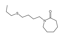 1-(4-propylsulfanylbutyl)azepan-2-one Structure