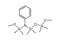 1-methoxy-2-phenyl-1,1,3,3-tetramethyl-3-(methoxydimethyl)siloxydisilazane结构式