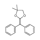 2-benzhydrylidene-4,4-dimethyl-1,3-dioxolane Structure