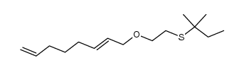 3,3-dimethyl-4-thia-7-oxa-9E,14-pentadecadiene Structure