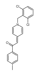 2-[1-(2,6-dichloro-benzyl)-1H-[4]pyridylidene]-1-p-tolyl-ethanone结构式