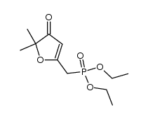 diethyl ((5,5-dimethyl-4-oxo-4,5-dihydrofuran-2-yl)methyl)phosphonate Structure