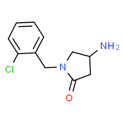 4-氨基-1-[[(2-氯苯基)甲基]吡咯烷-2-酮结构式