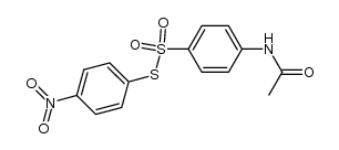 4-acetylamino-benzenethiosulfonic acid S-(4-nitro-phenyl ester) Structure
