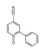 1-oxido-2-phenylpyridin-1-ium-4-carbonitrile结构式