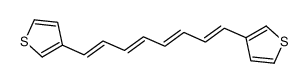 3-(8-thiophen-3-ylocta-1,3,5,7-tetraenyl)thiophene结构式