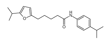 5-(5-propan-2-ylfuran-2-yl)-N-(4-propan-2-ylphenyl)pentanamide Structure