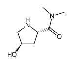 2-Pyrrolidinecarboxamide,4-hydroxy-N,N-dimethyl-,(2S-trans)-(9CI)结构式