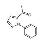1-(1-苯基-1H-吡唑-5-基)乙酮结构式