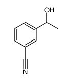 3-(1-Hydroxyethyl)benzonitrile结构式