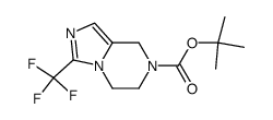 tert-butyl 3-(trifluoromethyl)-6,8-dihydro-5H-imidazo[1,5-a]pyrazine-7-carboxylate Structure