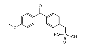 (4-(4-methoxybenzoyl)benzyl)phosphonic acid结构式