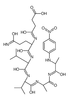 succinylglutaminyl-valyl-valyl-alanyl-alanine-4-nitroanilide结构式