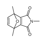 2,4,7-trimethyl-octahydro-1H-4,7-epoxyisoindole-1,3-dione结构式