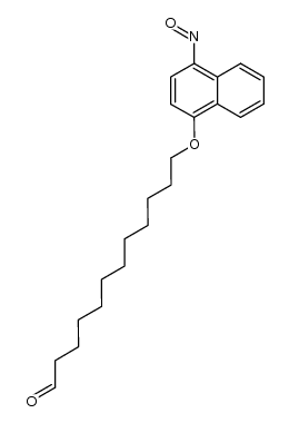 12-((4-nitrosonaphthalen-1-yl)oxy)dodecanal Structure