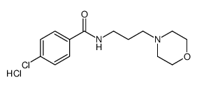 4-chloro-N-(3-morpholin-4-ylpropyl)benzamide,hydrochloride结构式