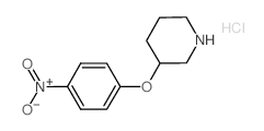 3-(4'-NITROPHENOXY)PIPERIDINE HYDROCHLORIDE结构式