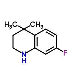 7-Fluoro-4,4-dimethyl-1,2,3,4-tetrahydro-quinoline structure