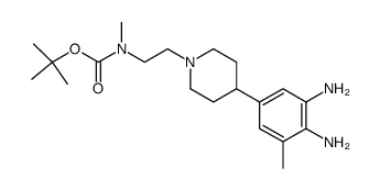 tert-butyl 2-(4-(3,4-diamino-5-methylphenyl)piperidin-1-yl)ethyl(methyl)carbamate Structure