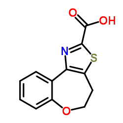 4,5-Dihydro[1]benzoxepino[5,4-d][1,3]thiazole-2-carboxylic acid Structure