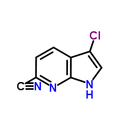 3-Chloro-6-Cyano-7-azaindole structure