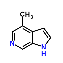 4-甲基-1H-吡咯并[2,3-c]吡啶结构式