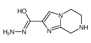 Imidazo[1,2-a]pyrazine-2-carboxylic acid, 5,6,7,8-tetrahydro-, hydrazide (9CI) Structure