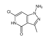 1-amino-6-chloro-3-methylpyrazolo<4,3-c>pyridin4(5H)-one结构式