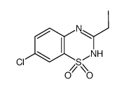 7-chloro-3-ethyl-2H-benzo[e][1,2,4]thiadiazine 1,1-dioxide Structure