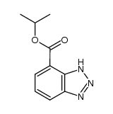 1H-benzotriazole-7-carboxylic acid i-propyl ester结构式