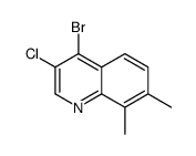 4-bromo-3-chloro-7,8-dimethylquinoline结构式