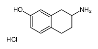 (S)-7-AMINO-5,6,7,8-TETRAHYDRO-NAPHTHALEN-2-OL HYDROCHLORIDE结构式