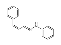 2-Propenal, 3-phenyl-,2-phenylhydrazone Structure