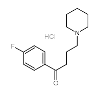 1-(4-fluorophenyl)-4-piperidin-1-ium-1-ylbutan-1-one,chloride结构式