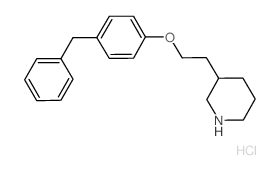 3-[2-(4-Benzylphenoxy)ethyl]piperidine hydrochloride结构式