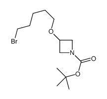 tert-butyl 3-(5-bromopentoxy)azetidine-1-carboxylate Structure