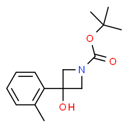 tert-butyl 3-hydroxy-3-o-tolylazetidine-1-carboxylate结构式