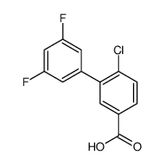 4-chloro-3-(3,5-difluorophenyl)benzoic acid结构式