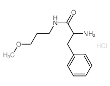 2-Amino-N-(3-methoxypropyl)-3-phenylpropanamide hydrochloride结构式