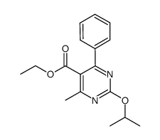 ethyl 2-isopropoxy-4-methyl-6-phenylpyrimidine-5-carboxylate结构式