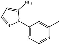 2-(6-Methyl-pyrimidin-4-yl)-2H-pyrazol-3-ylamine Structure