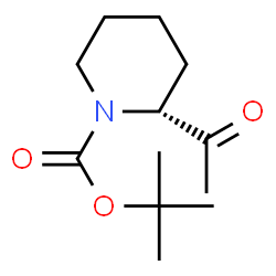 (R)-1-Boc-2-acetyl-piperidine Structure
