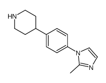 4-[4-(2-methylimidazol-1-yl)phenyl]piperidine结构式