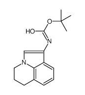 tert-Butyl (5,6-dihydro-4H-pyrrolo[3,2,1-ij]quinolin-1-yl)carbamate结构式