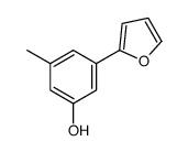 3-(furan-2-yl)-5-methylphenol结构式