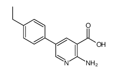 2-amino-5-(4-ethylphenyl)pyridine-3-carboxylic acid结构式